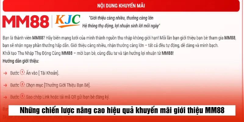 Những chiến lược nâng cao hiệu quả khuyến mãi giới thiệu MM88